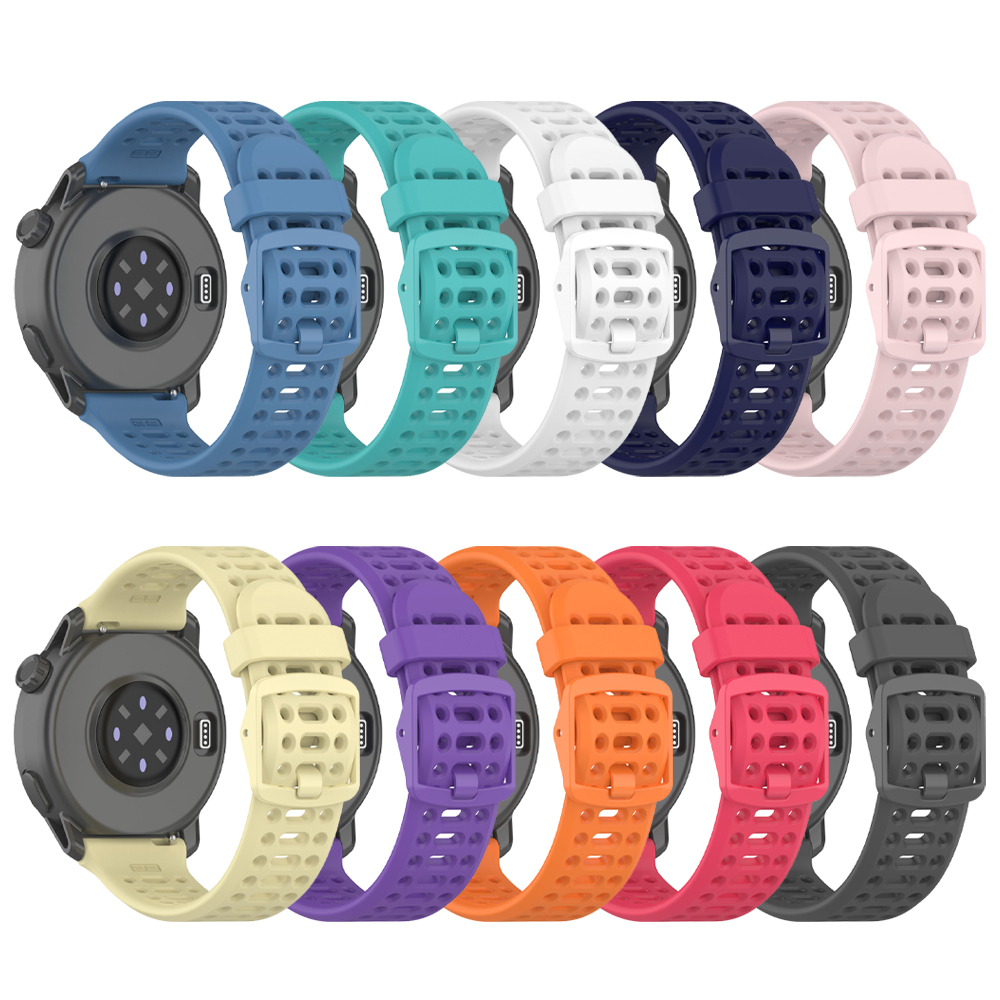 Hengittävä ranneke 20mm amazfit active 2 square/active 44mm -kellolle, gts 4 2 mini/bip 3 pro/gtr 42mm -kellolle, silikoninen urheiluranneke