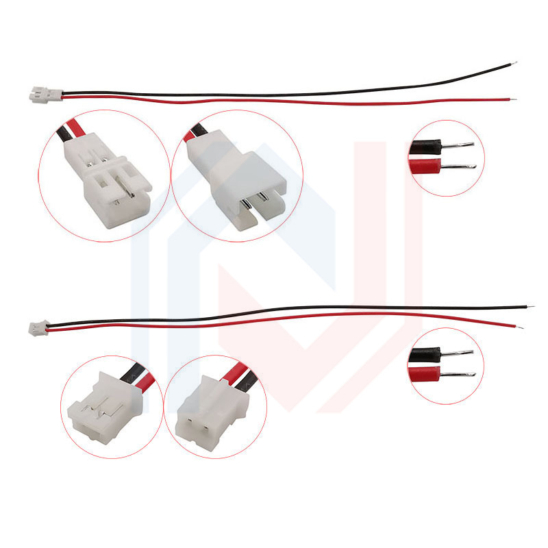 PH 2.0mm Pitch 2 Pin Male Female Cable Connector Micro PH 2P Plug Jack Socket Terminals Wire Cables Connectors 26AWG