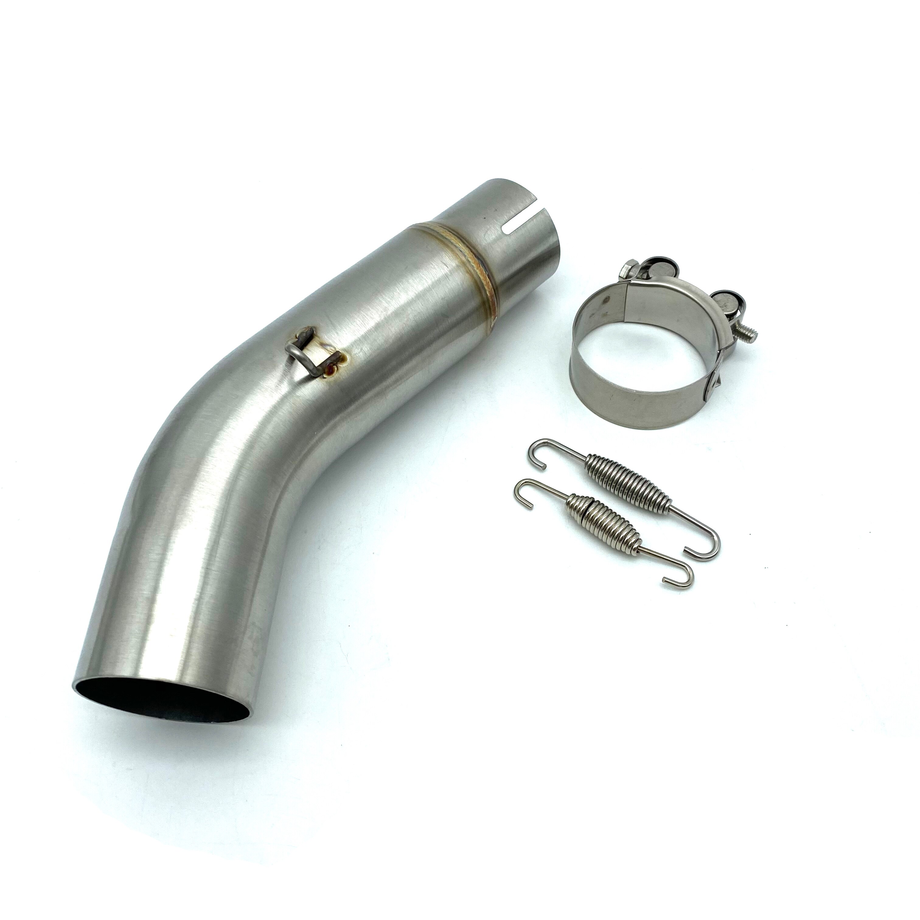 Realzion Motorfiets Slip-On Systeem Midden Link Pijp Uitlaat Sectie Sluit Voor Suzuki GSR750 Gsr 750