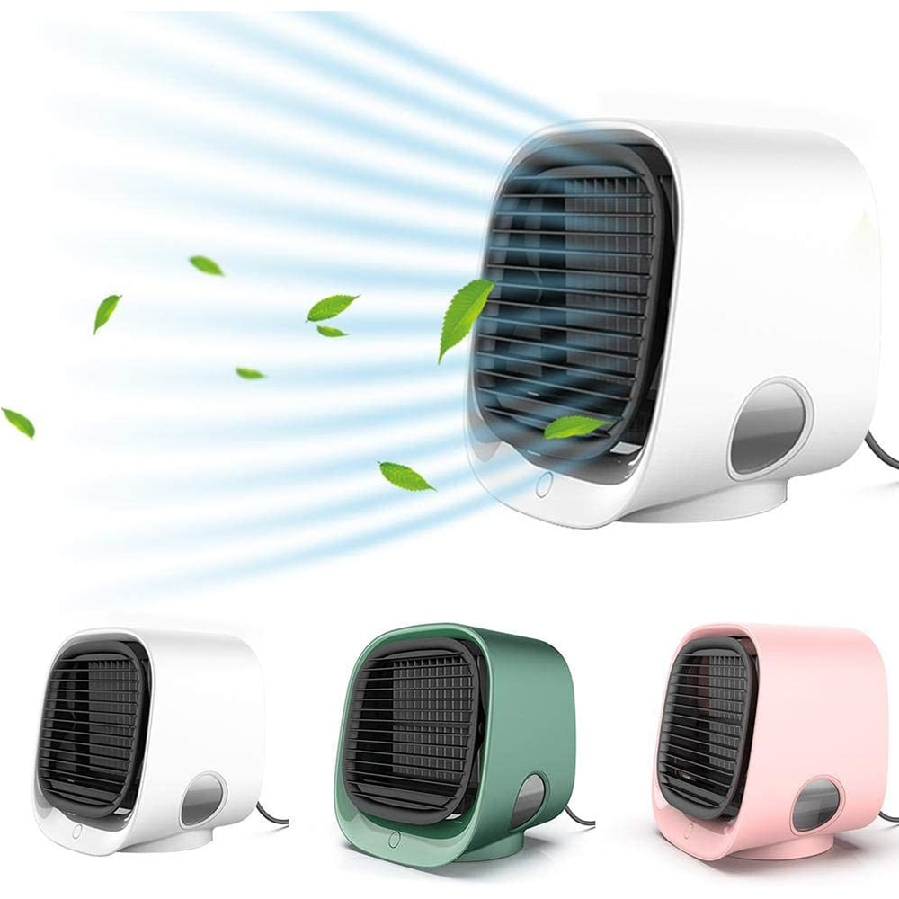 Zomer Draagbare Mini Air Cooling Fan Usb Kleine Bureau Fans Handheld Bevochtiging Desktop Luchtkoeler Conditioner Voor Room Office