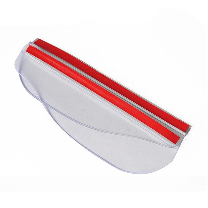 2 pezzi PVC auto specchietto retrovisore adesivo pioggia sopracciglio guarnizione auto specchio pioggia scudo ombra copertura protettore protezione impermeabile: trasparente