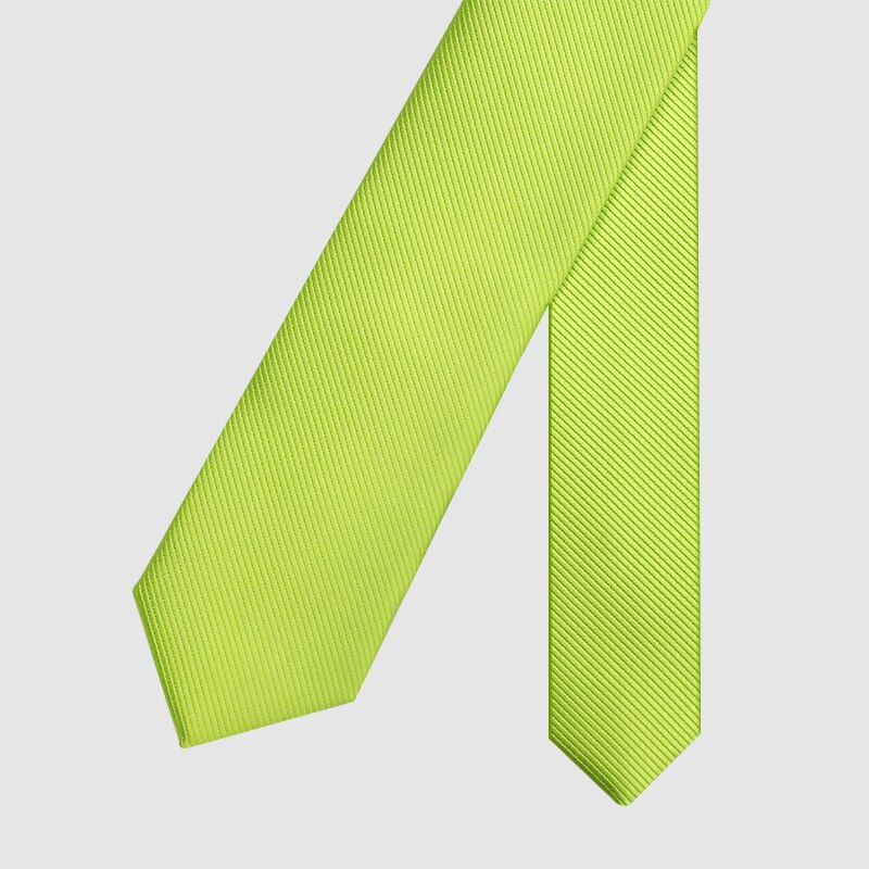Cravate fine en soie pour hommes, nouveauté, décontractée, vert clair, 4CM,