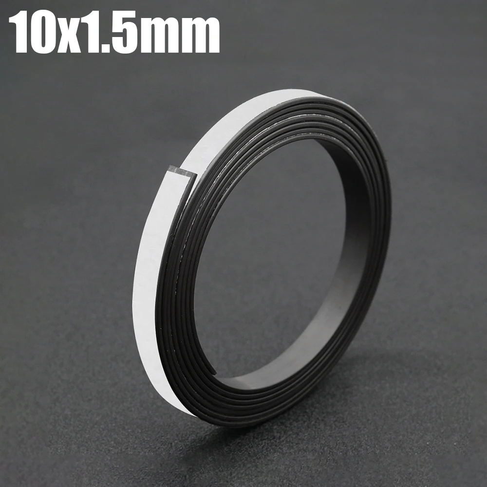 1 Meter selbstklebender Magnetstreifen, starke, flexibel Magnetbänder, schneidbarer Magnet, Gummiband, Kühlschrank, Foto, Poster, organisieren: Gold