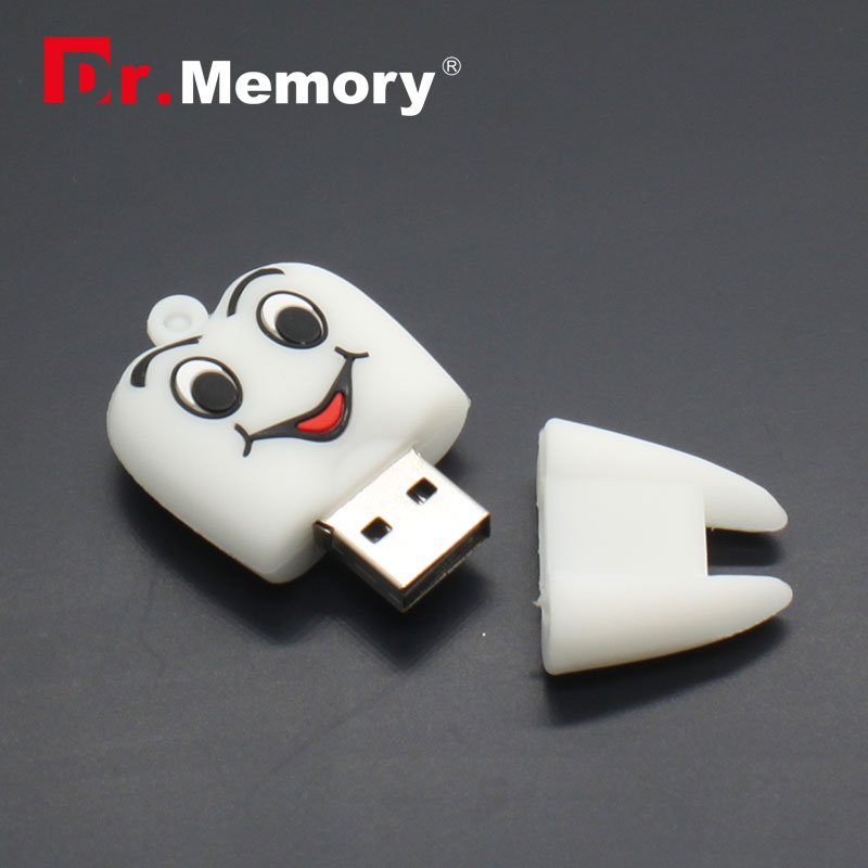 Dr.Memory-memoria Flash USB con forma de diente, Pen Drive, 4GB, 8GB, 16GB, 32GB, 64GB, bolígrafo de dientes, 128GB