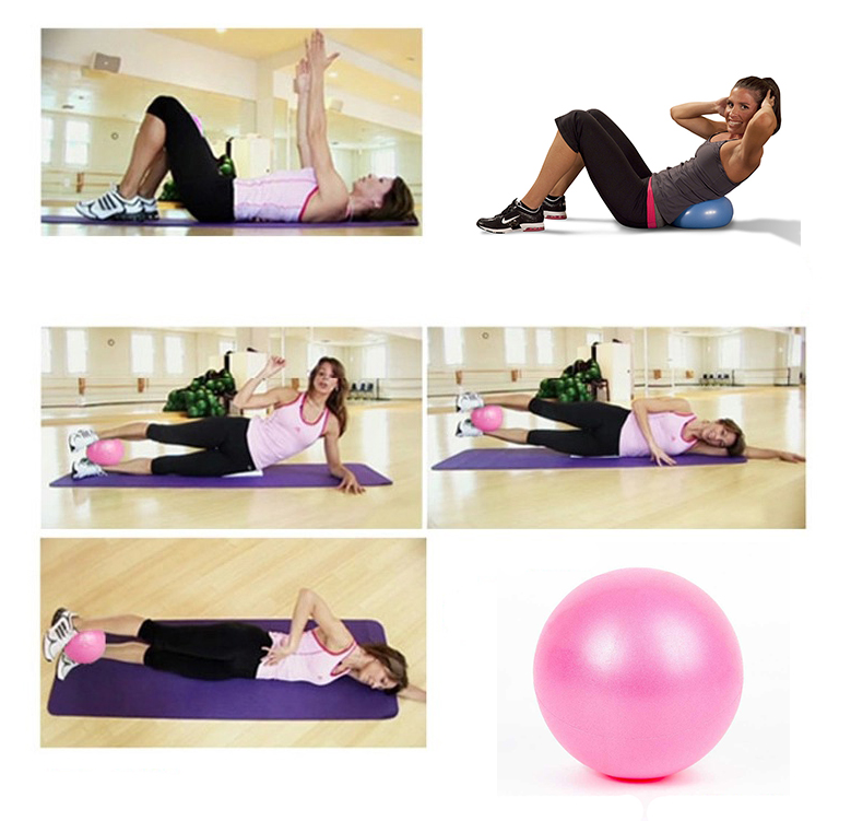 Hjemme fitness yoga bolde pilates fitness bold gym balance stabilitet øvelse pilates træning massage bold med pumpe 25cm