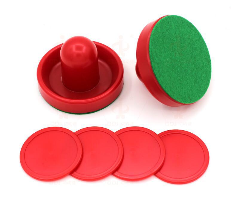 96mm indendørs air hockey bord filt pusher sæt hockey pucke tilbehør sport udendørs: Rød