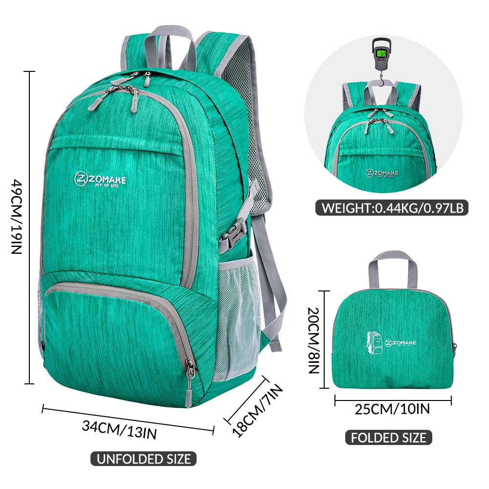 40l Folding Hiking Backpack Waterproof Men Rucksack mountaineering Laptop Travel Backpack Weekender Ultralight Backpack Camping