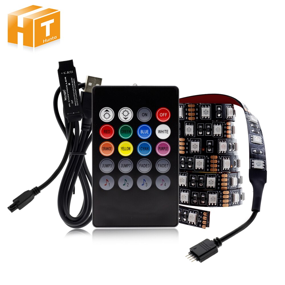 USB LED Strip 5050 RGB Changeable LED TV Background Lighting 50CM 1M 2M 3M 4M 5M DIY Flexible LED Light.