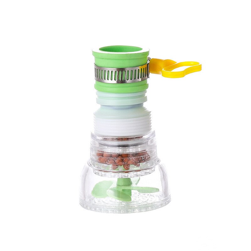 Kraan Roterende Water Dispenser Kan Verlengen Tarwe Rijst Steen Filter Douche Huishouden Keuken Anti-Spatten Filter Waterzuiveraar: 3 generation blue