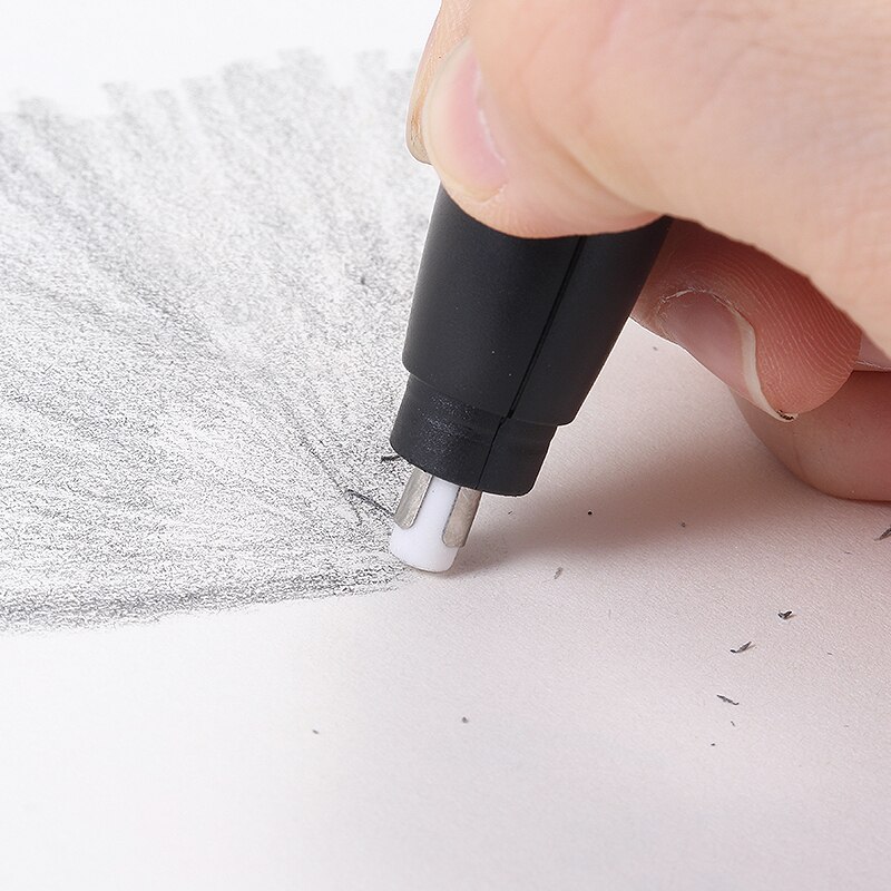 Electric Pencil Eraser Kit Drawing Pencils Erasers Set with 20pcs Rubber Refills