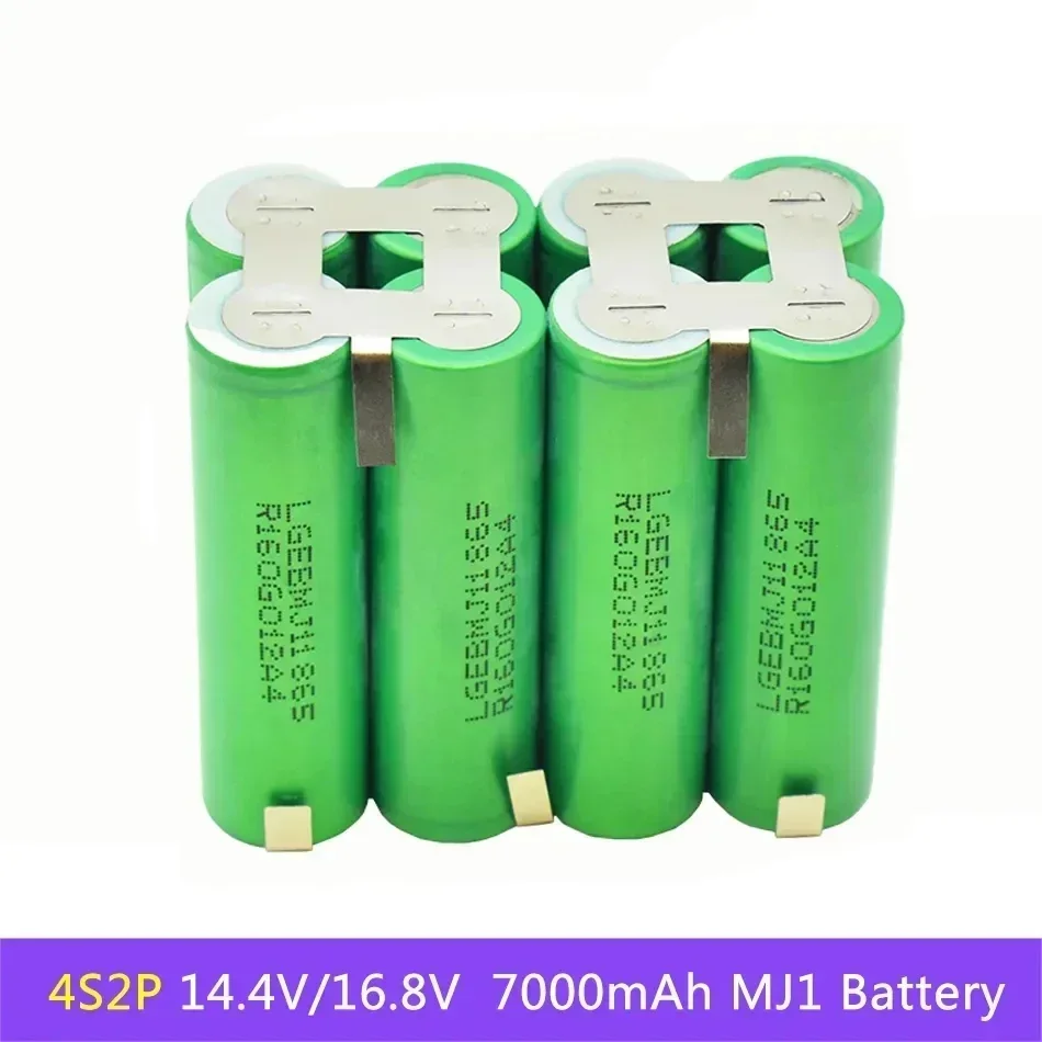 Batterie de rechange MJ1, 18650 mAh, 20 A, 3S, 4S, 5S, 6S, 8S, 3500 V, 7.4V, 12.6V, 18V, 14.8V, 25.2V, 29.6V: Orange