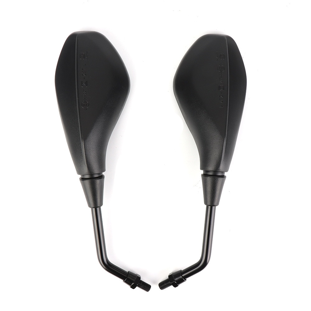 Universal motorcykel afrundet sidespejl motorcykel e-cykel scooter 10mm bakspejle