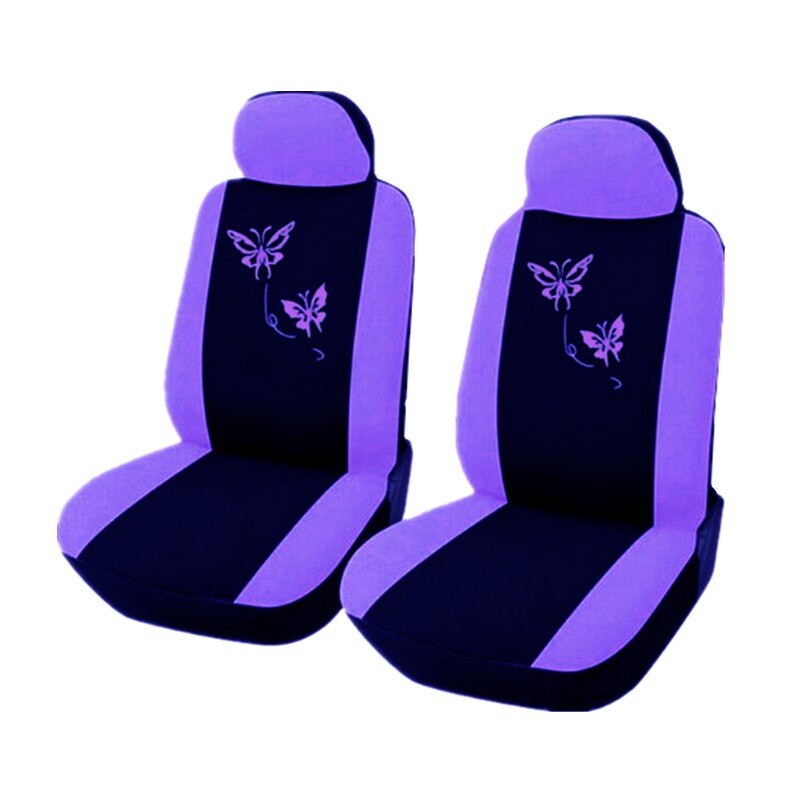 4/9 Stks/set Roze Auto Stoelhoezen Vlinder Borduurwerk Auto-Styling Vrouw Stoelhoezen Auto Interieur Accessoires