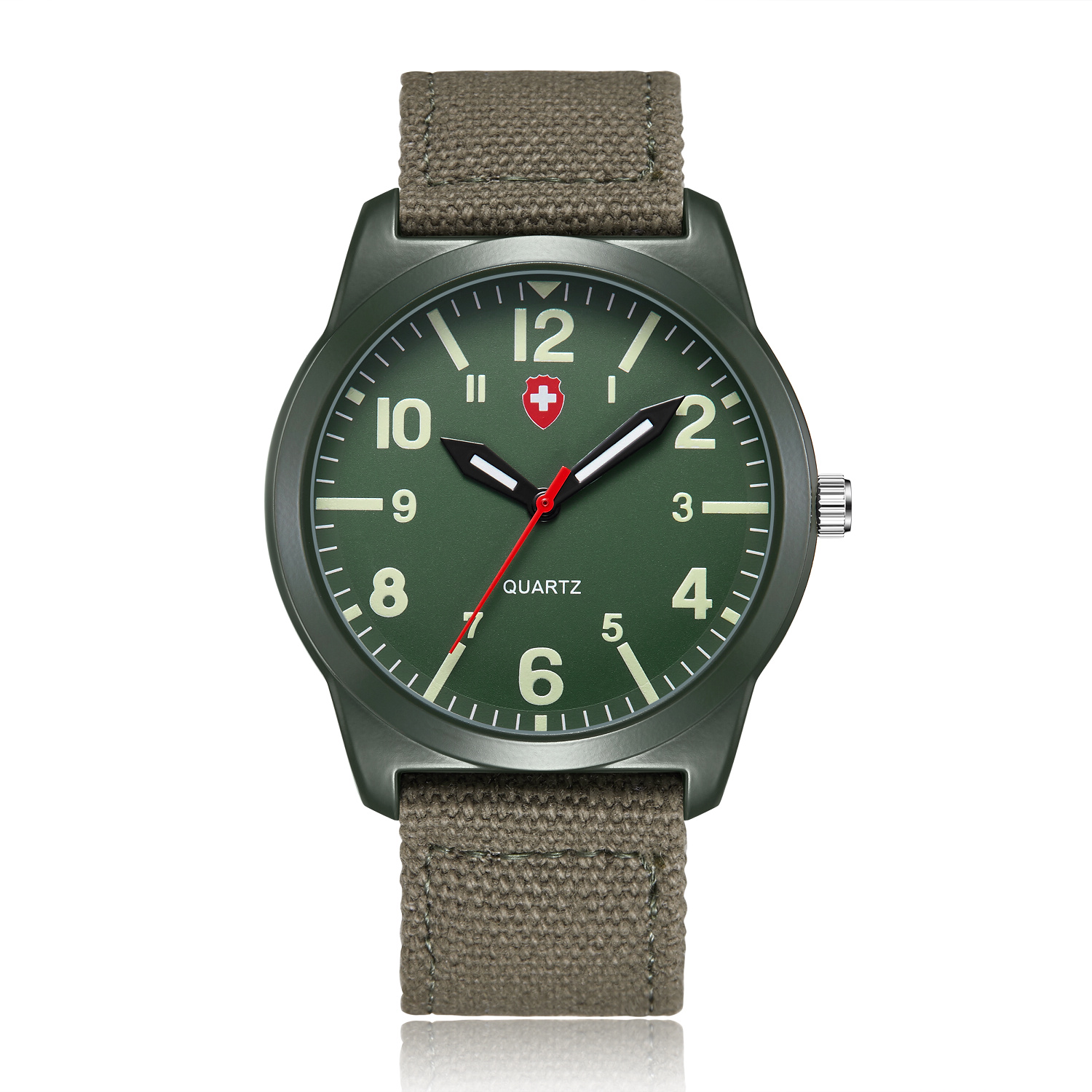 Outdoor Sporten Populaire Heren Stijl Modieuze Casual Waterdicht Horloge Geschikt Voor Heren Lichtgevende Quartz Horloges: Bronze