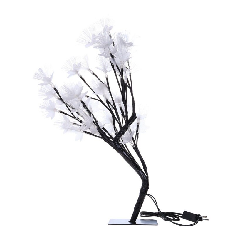 LED tree branch night light fiber optic flower tree lamp room mirror decoration desktop decoration cherry tree lamp