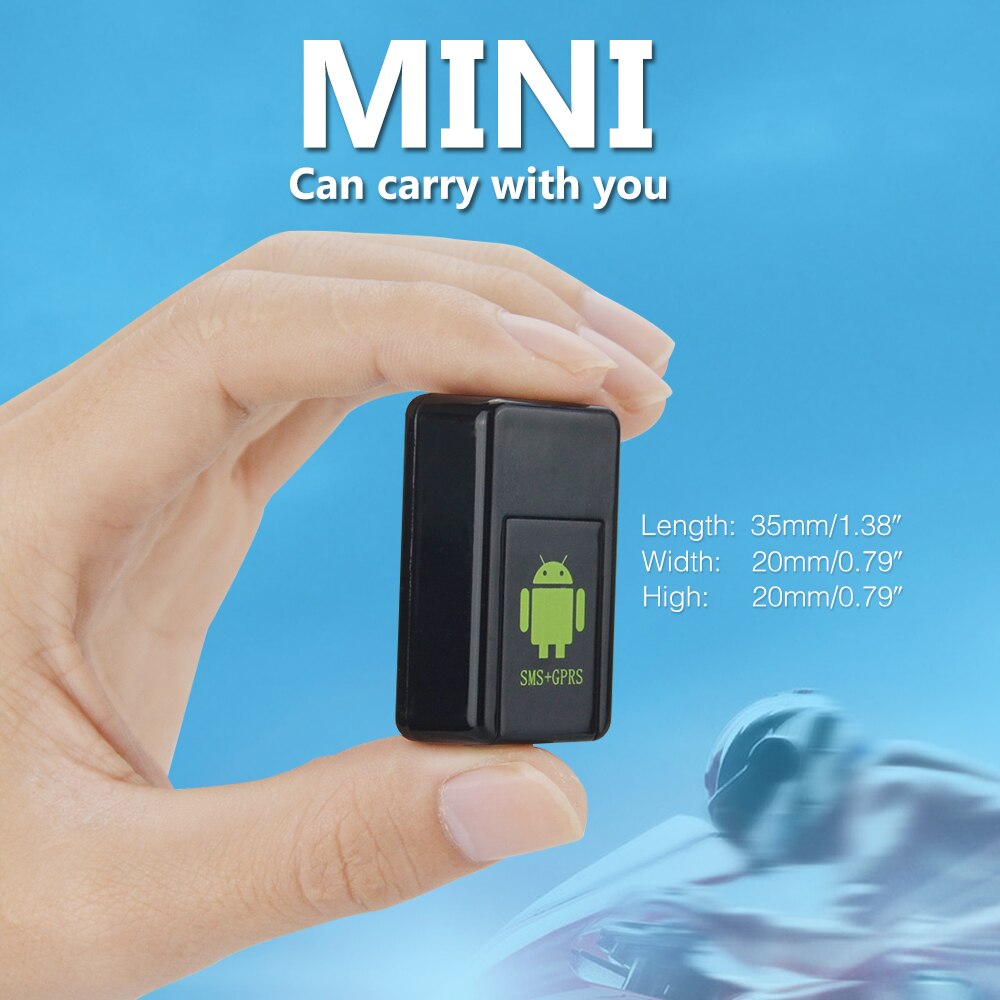 Mini rastreador portátil GSM/GPRS, localizador parlante de vídeo en red, GF-08, batería de iones de litio de 3,7 V y 400mAh, tiempo de espera largo, mini rastreador gsm