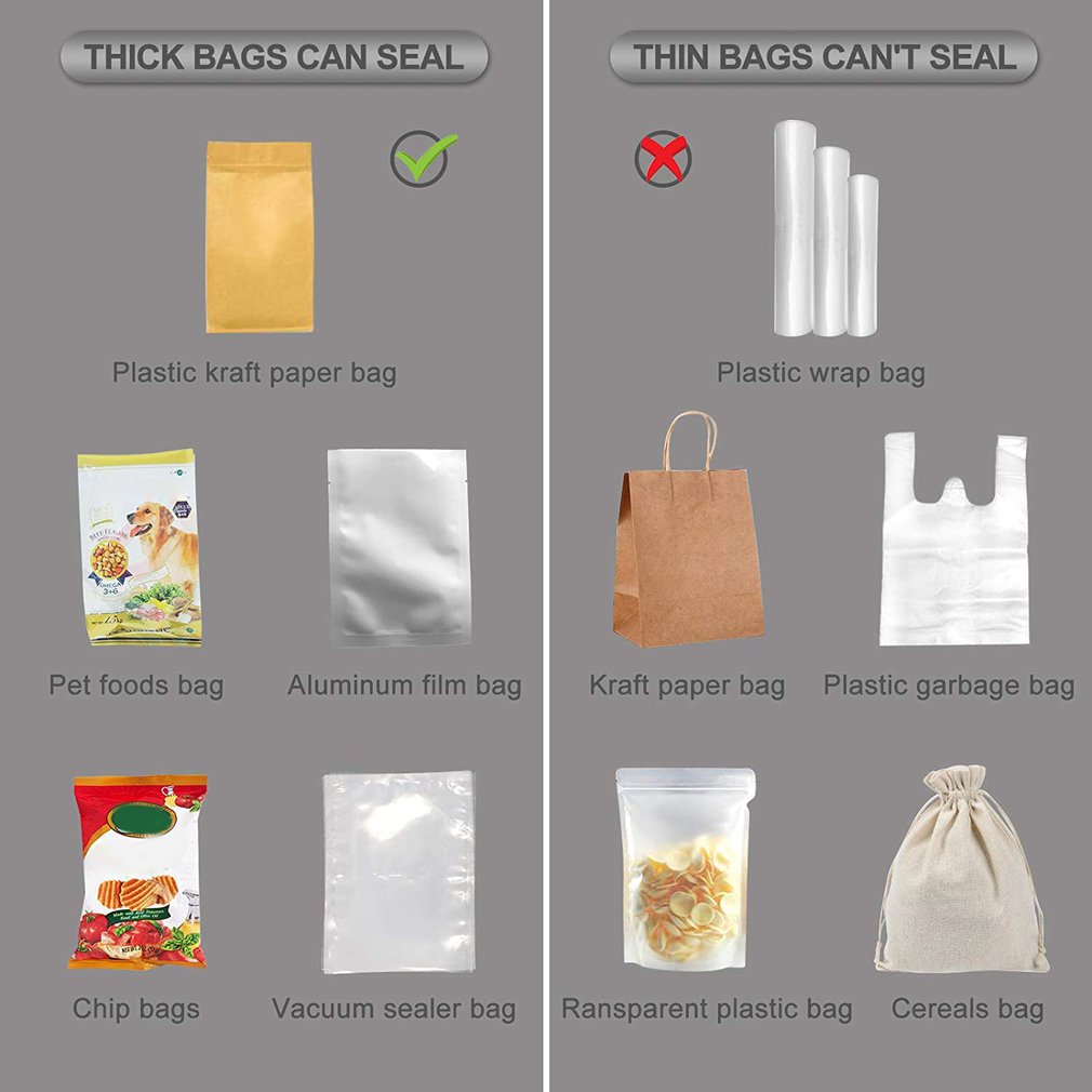 Automatic Electric Home Sealer Portable Seal Machines Food Bag Sealer Packaging Machine Kitchen Accessory Tools