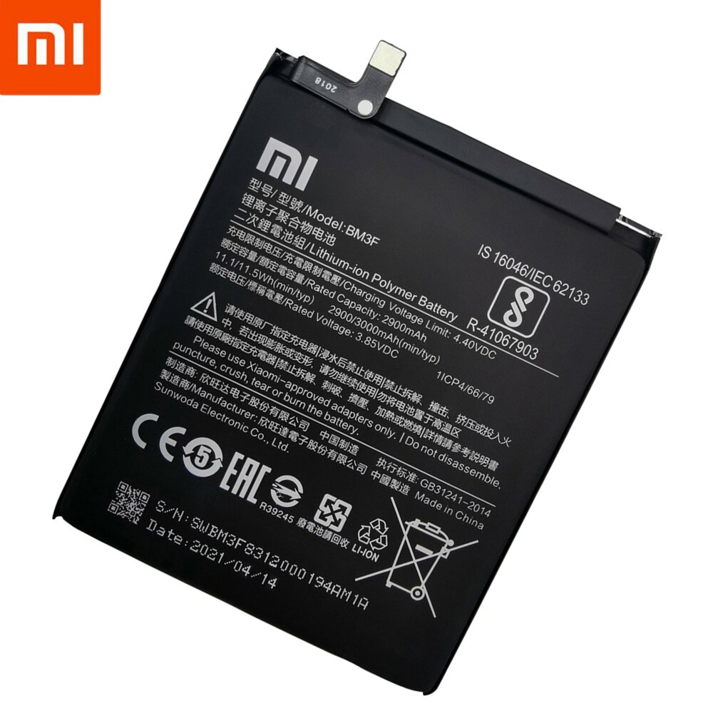 Xiao mi 100% Orginal BM3F 3000mAh battery For Xiaomi 8 Mi 8 Explorer/Mi8 Pro BM3F Phone Replacement Batteries +Tools