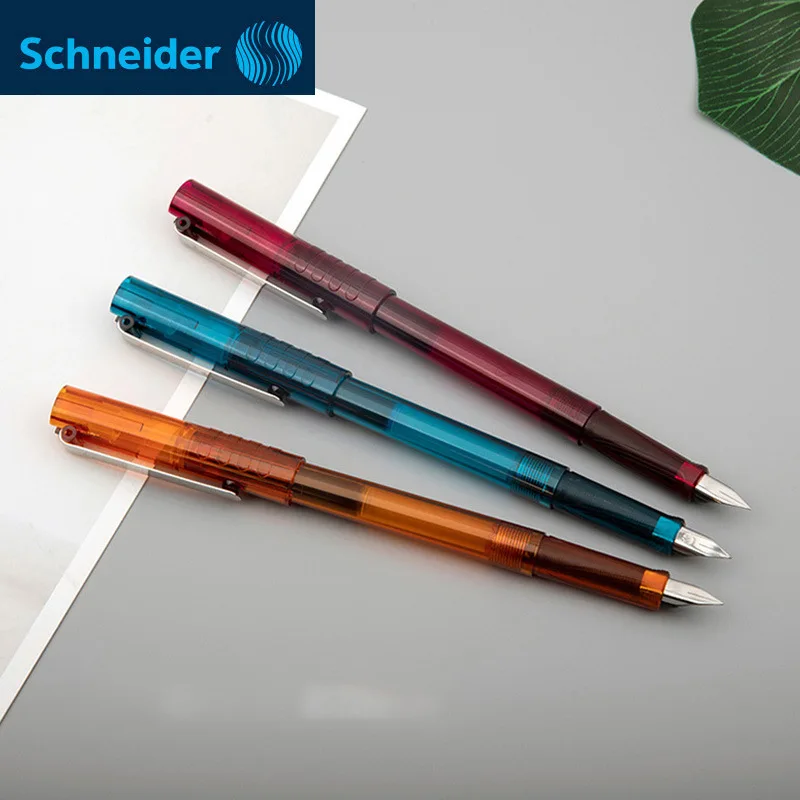 Ef0.35mm Iridium-goldspitzen-füllfederhalter, deutschland, schneiderbk, 406 sternförmige landschafts-füllfederhalter, tintenwechsel möglich, Ideal für schüler zum üben des schreibens