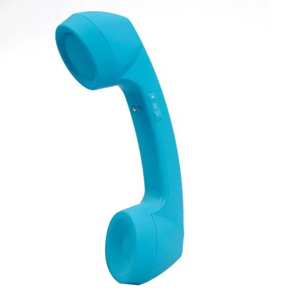 Drahtlose retro Telefon Hörer Und Verdrahtete Telefon Hörer Empfänger Kopfhörer Drahtlose Bluetooth Telefon Hörer: Blau
