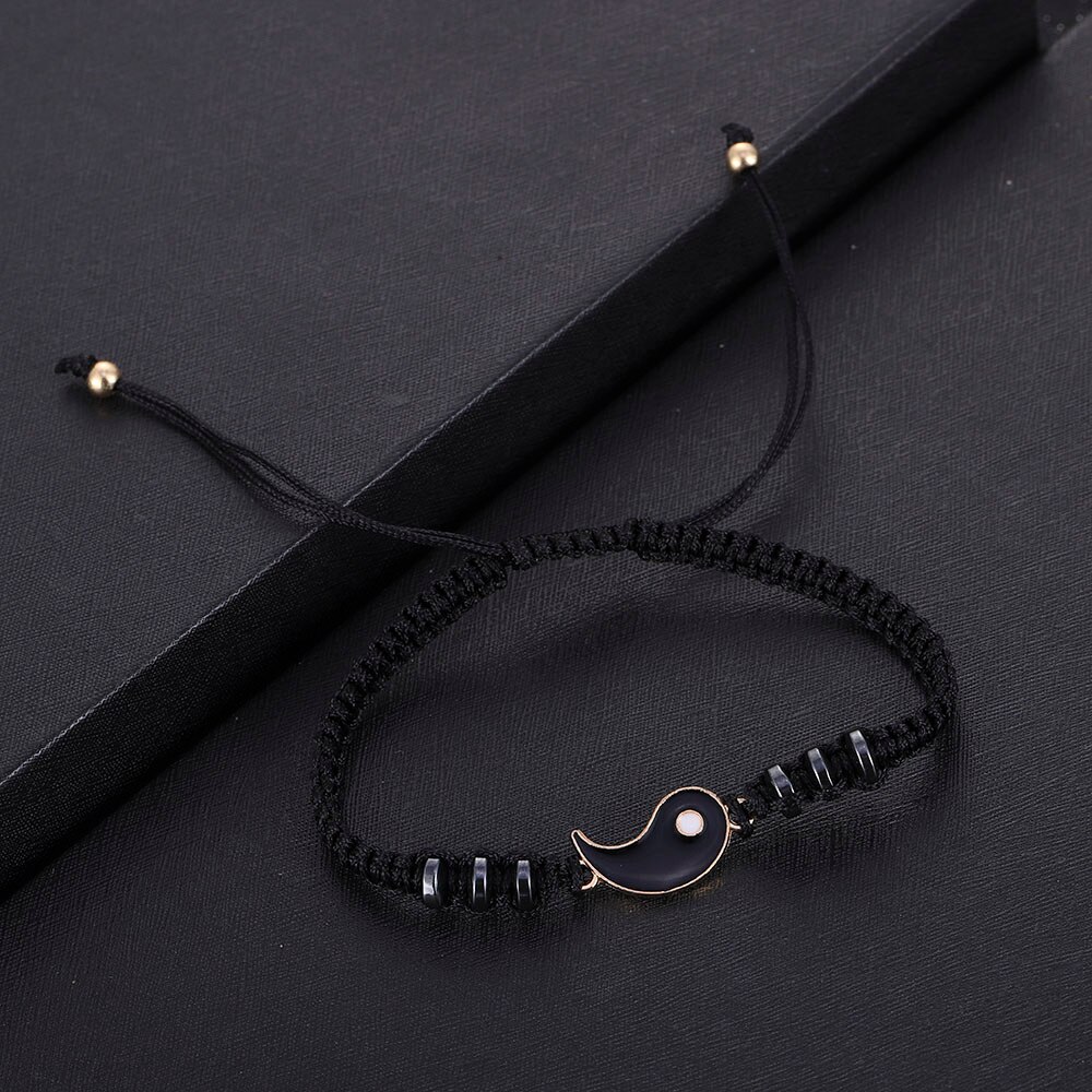 Neue Yin Yang Tai Chi Armbinde Einstellbar Passenden Schmuck Handgemachte Klatsch Seil Armreif Armbinde für Paar Charme Armbinde 1 Stck