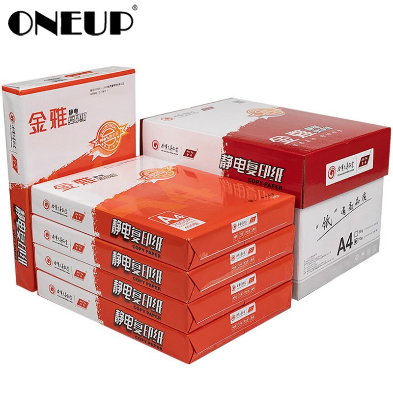 ONEUP Classic A4 Paper 500 Sheets Preferred All Wood Pulp Base Paper 80g Office White A4 Paper Copy Print Fax Office Stationery