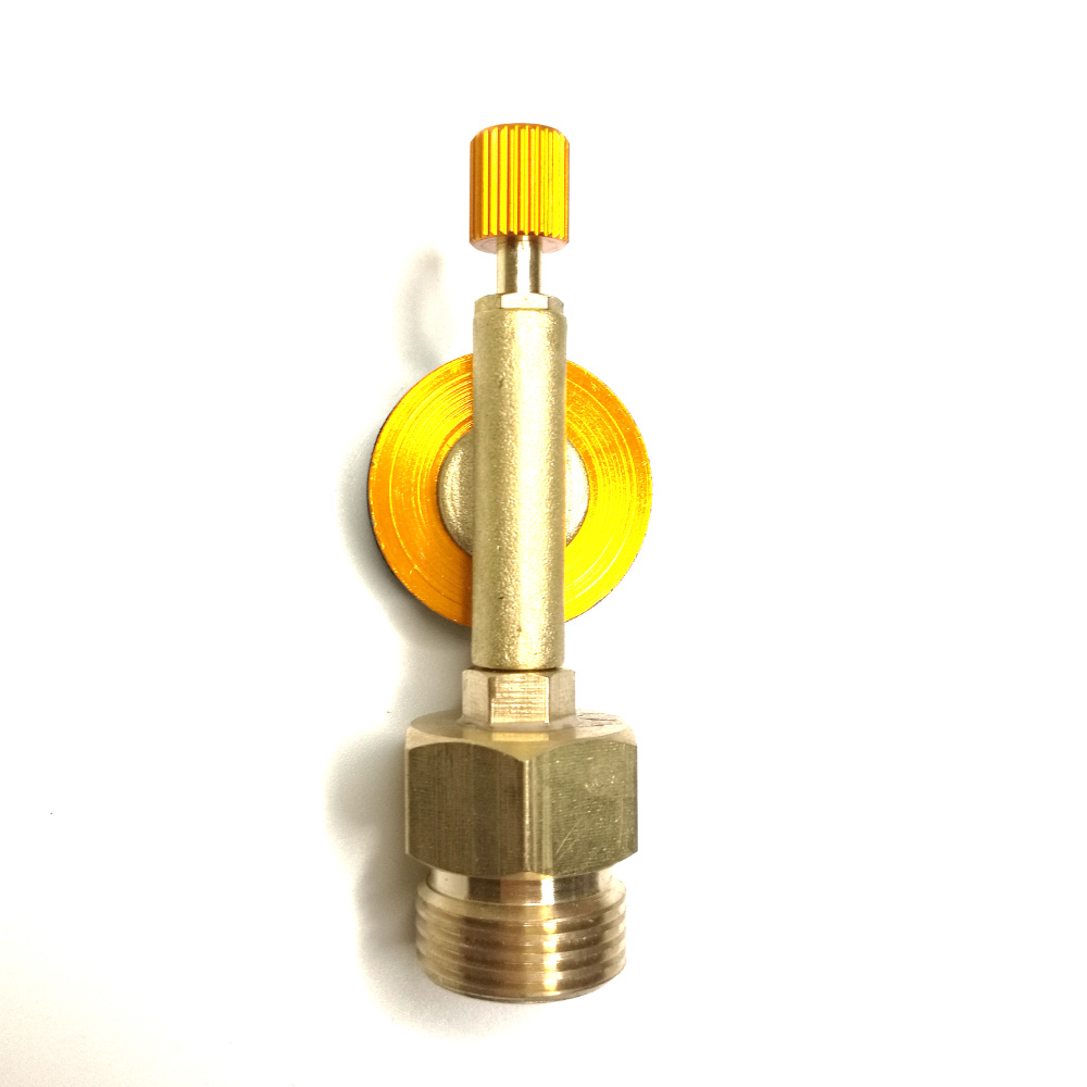 Flad cylinder refill adapter camping komfur adapter propan tank stik gasflaske konvertere til tysk type