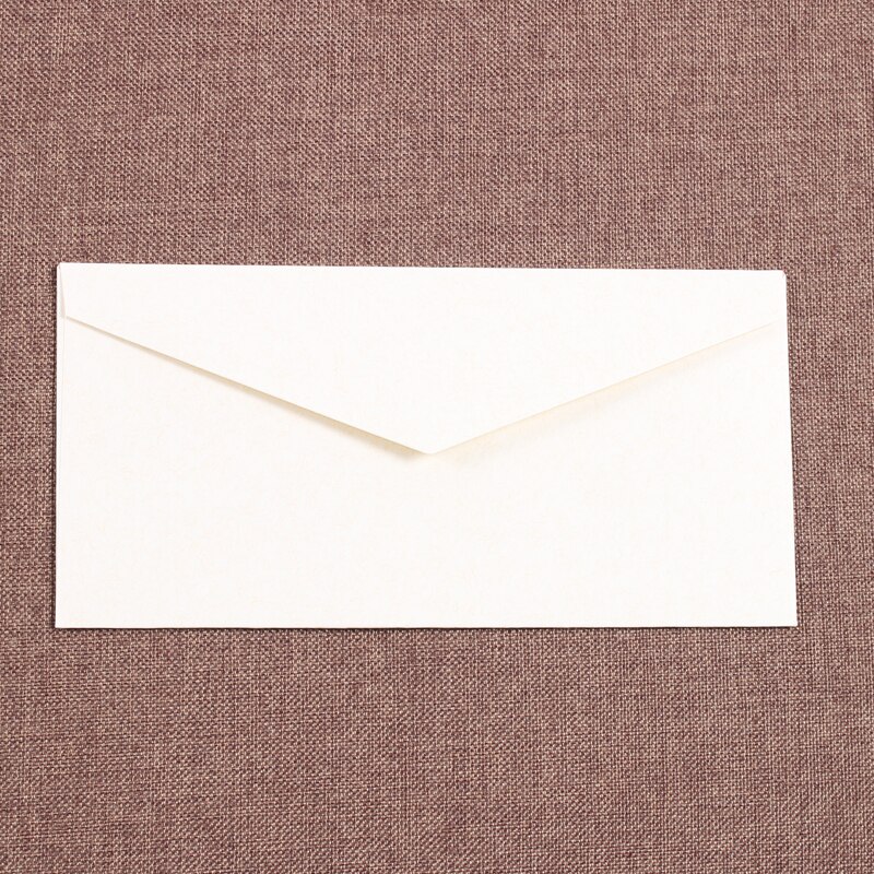 10 stks/partij Vintage Kraftpapier Envelop Brief Rood Zwart Europese Stijl Envelop voor Visitekaartje Uitnodiging Zwarte Envelop: cream-colored