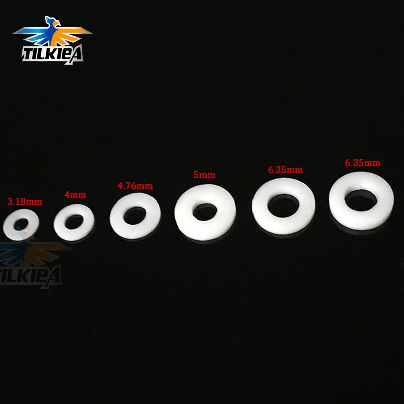 10pcs RC Boat Plastic Spacer Gasket Sleeve Plastic Spacer Gasket Sleeve High Toughness 3/3.18/4/4.76/5/6.35mm Spacer Gasket