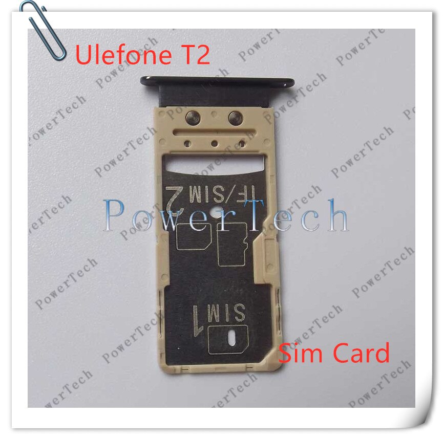 100% Originele Ulefone T2 Sim-kaart Houder Lade Slot Vervanging Deel Voor Ulefone T2 Sim Kaarthouder Adapter Socket