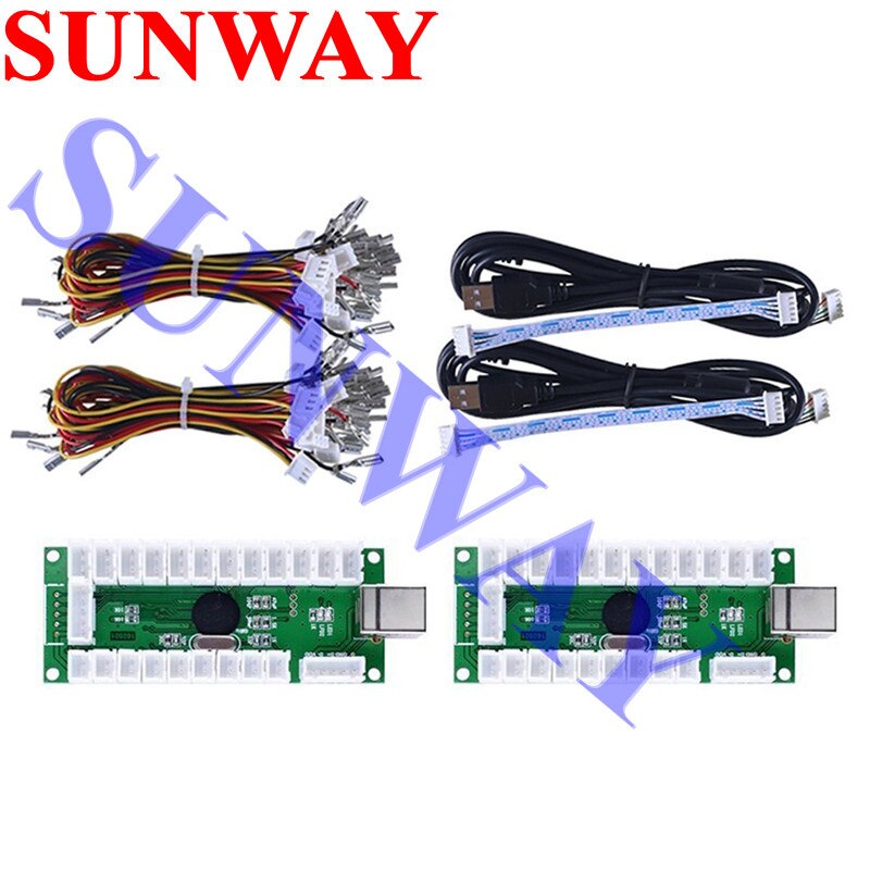 Arcade led-controller, USB zu PC Arcade controller Computer chips, encoder, tastatur mit kabel 3 pin taste drähte