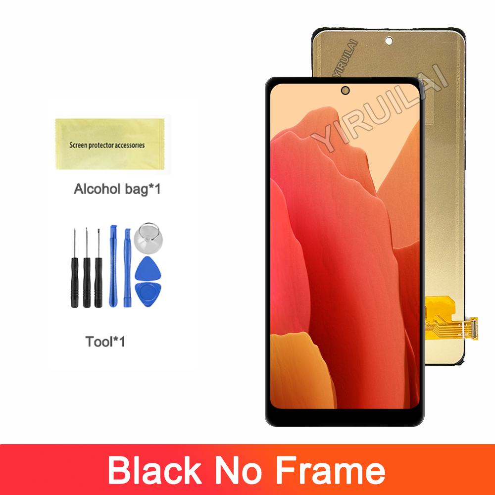 Écran Tactile TFT LCD de Remplacement avec Châssis, pour Samsung Galaxy S20 FE G781B: Orange Rouge
