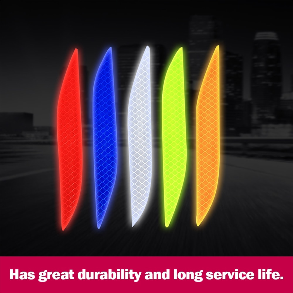 Autocollant Décoratif Réfléchissant Pour Voiture, Moto, Vélo - Design Griffe - Couleurs Vives (noir, Rouge, Blanc, Jaune, Vert, Bleu)
