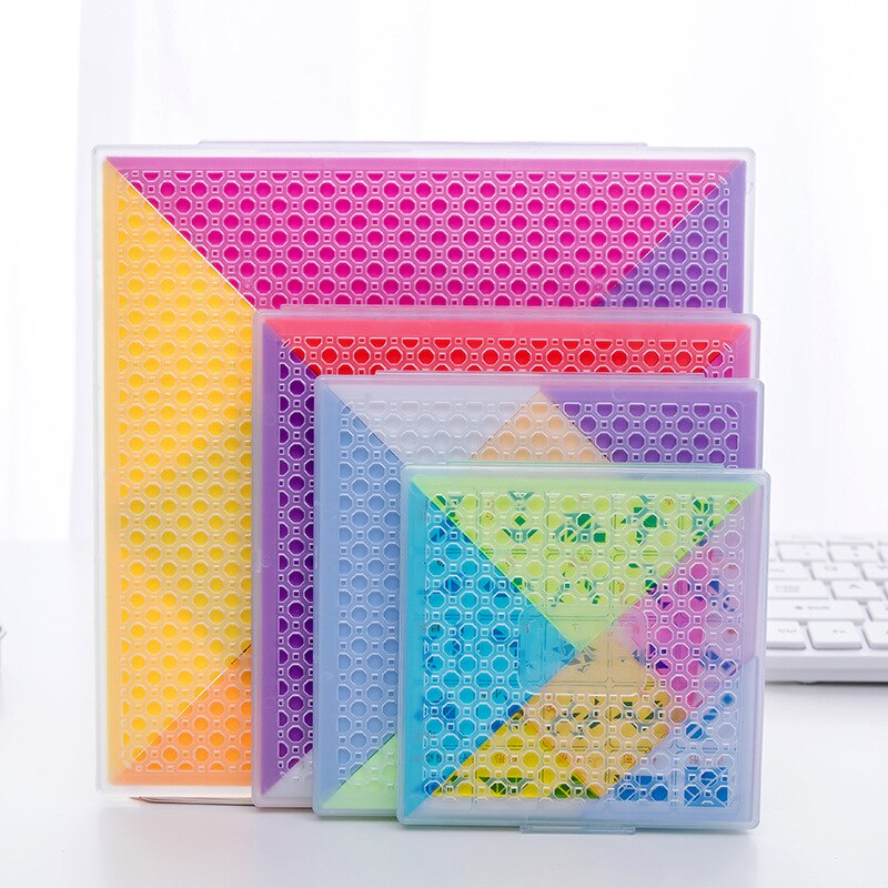 Tangram 7 piezas de Puzzle juguetes para niños colorido cuadrado juego de inteligencia rompecabezas educativos juguetes