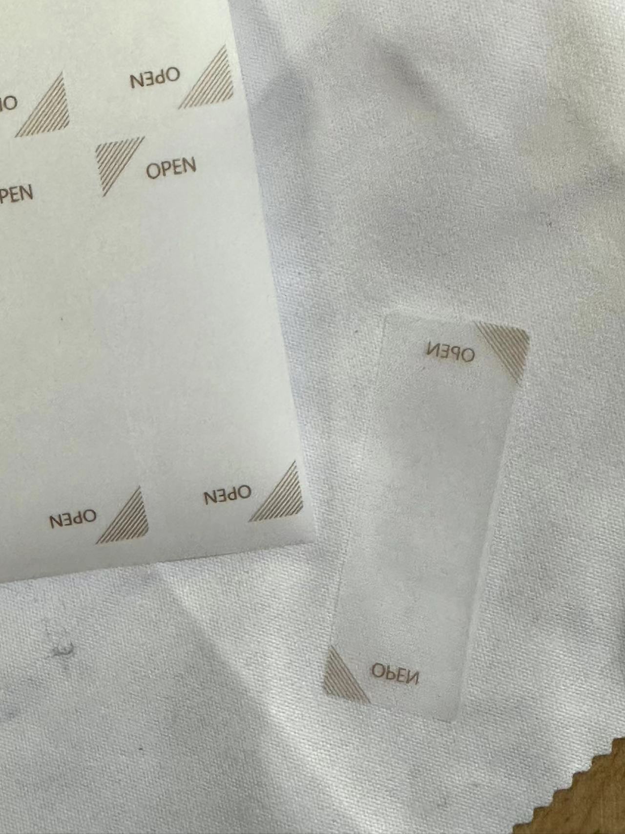 100pcs/16mmX45mm Seal Label Sticker For Phone Package box sealing strip Free Ship