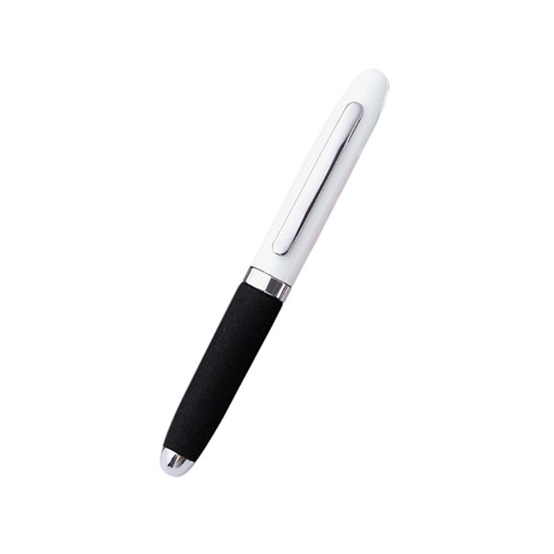 Luxury Metal Mini Ballpoint Pen Business Student Writing Tool Office School Supplies Stationery: White