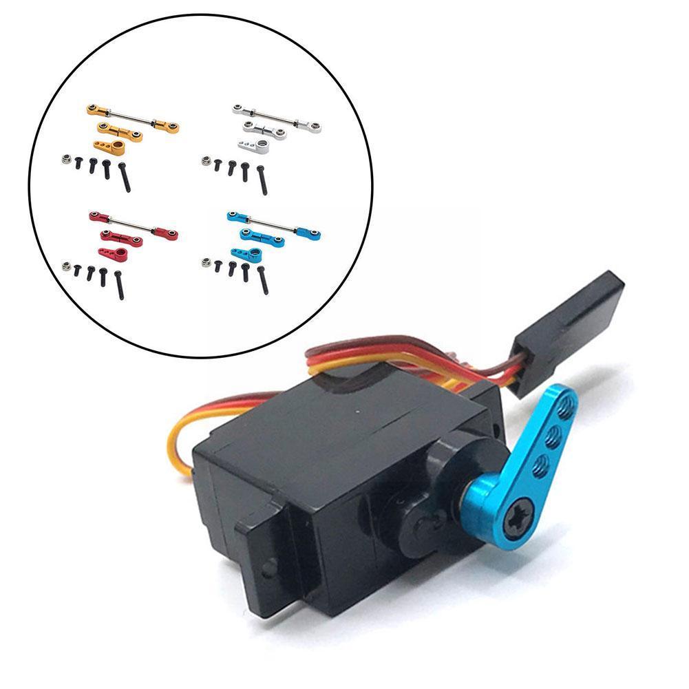 For wltoys mosquito car mini 1/28 rc car metal modification arm link & steering gear parts, steering gear link, steering and up to  a3 q 6