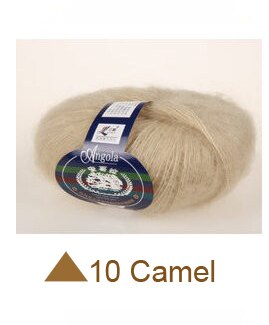 200 gram goedkope Mohair Wol Garen dunne kasjmier garen 8 ballen (25g/bal): 10 Camel
