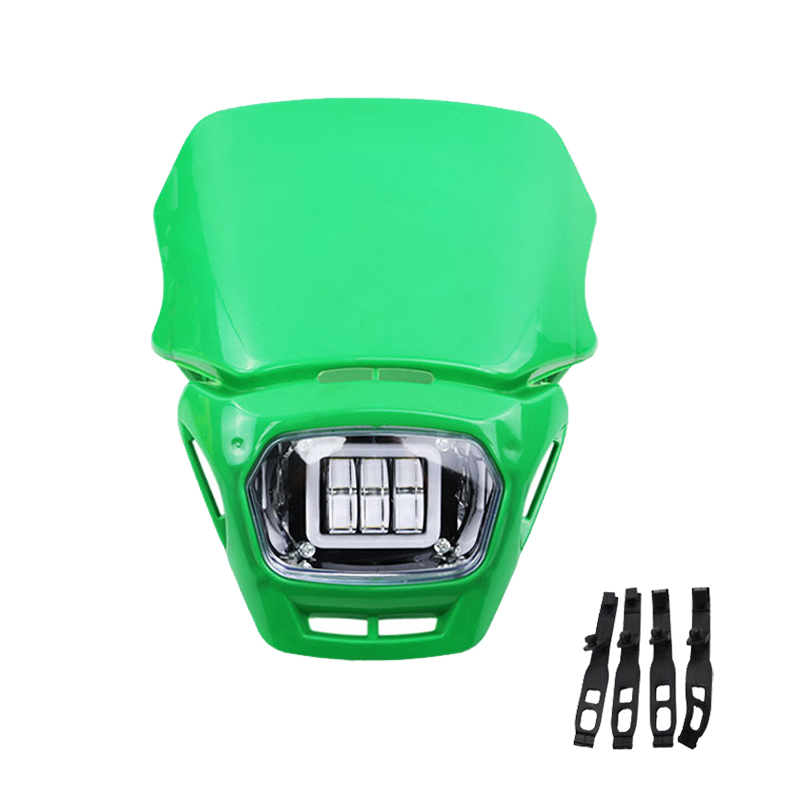 Schmutz Grube Fahrrad Zubehör Kunststoff LED Für sterben Meisten aus Straße Scheinwerfer Hochwertige Scheinwerfer Scheinwerfer Motorrad Moto-Cross Teile: Grün