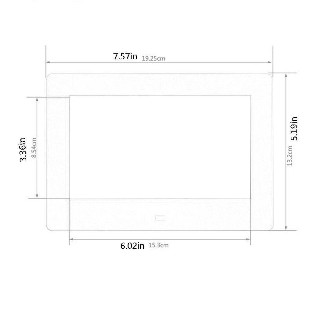 7 Inch Digitale Fotolijst X08E-Digitale Fotolijst Met Ips Display Bewegingssensor Usb En Sd-kaart Slots afstandsbediening