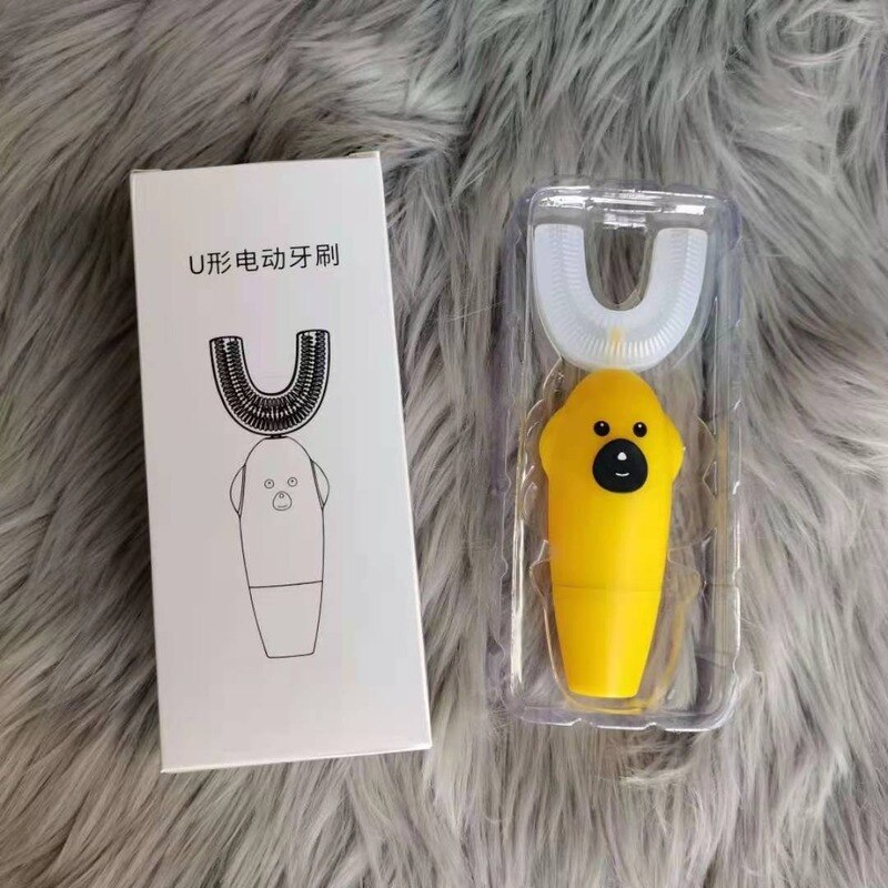 U 360° Kids Brush Automatic Sonic Electric Toothbrush for Kids USB Children Ultrasonic Mouthpiece Toothpaste 2022