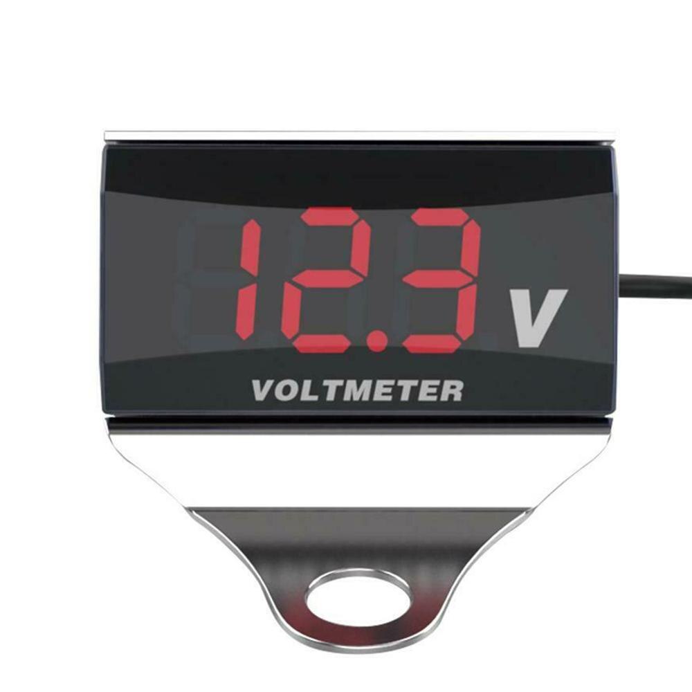 Mini Digitale Led Voltmeter Dc 8-16V Waterdichte Voltage Meter Volt Tester 12V Voor Auto Elektrische motorcyc