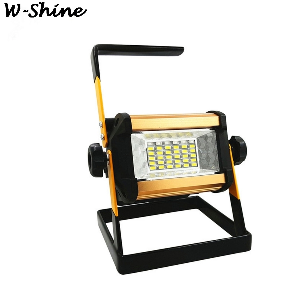 50W LED Flood Light 360 Degree Rotation 24 LED Light Outdoor Waterproof 3 Modes Lighting Spotlight Portable Construction Lamp