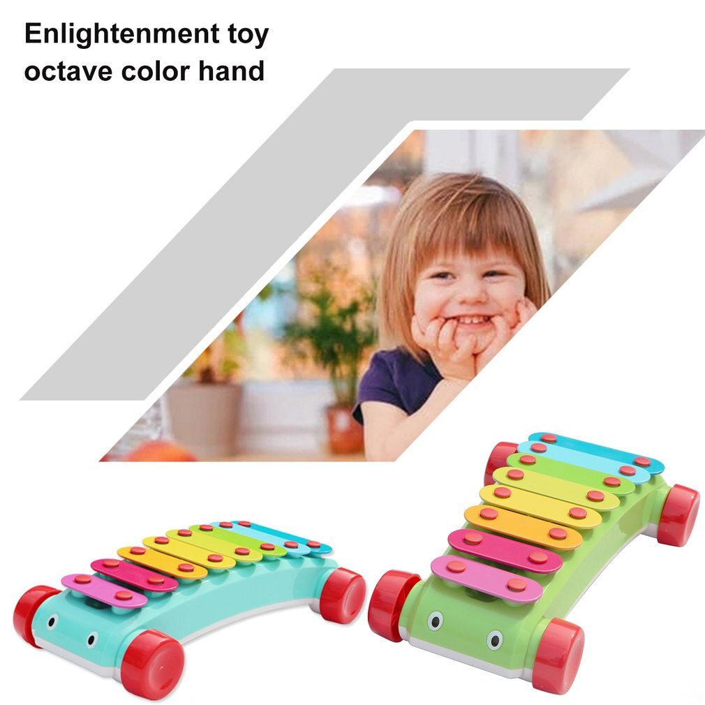 Jouet d'illumination Octave, harpe à main de couleur, entraînement pratique, capacité visuelle d'entraînement sans bords et coins