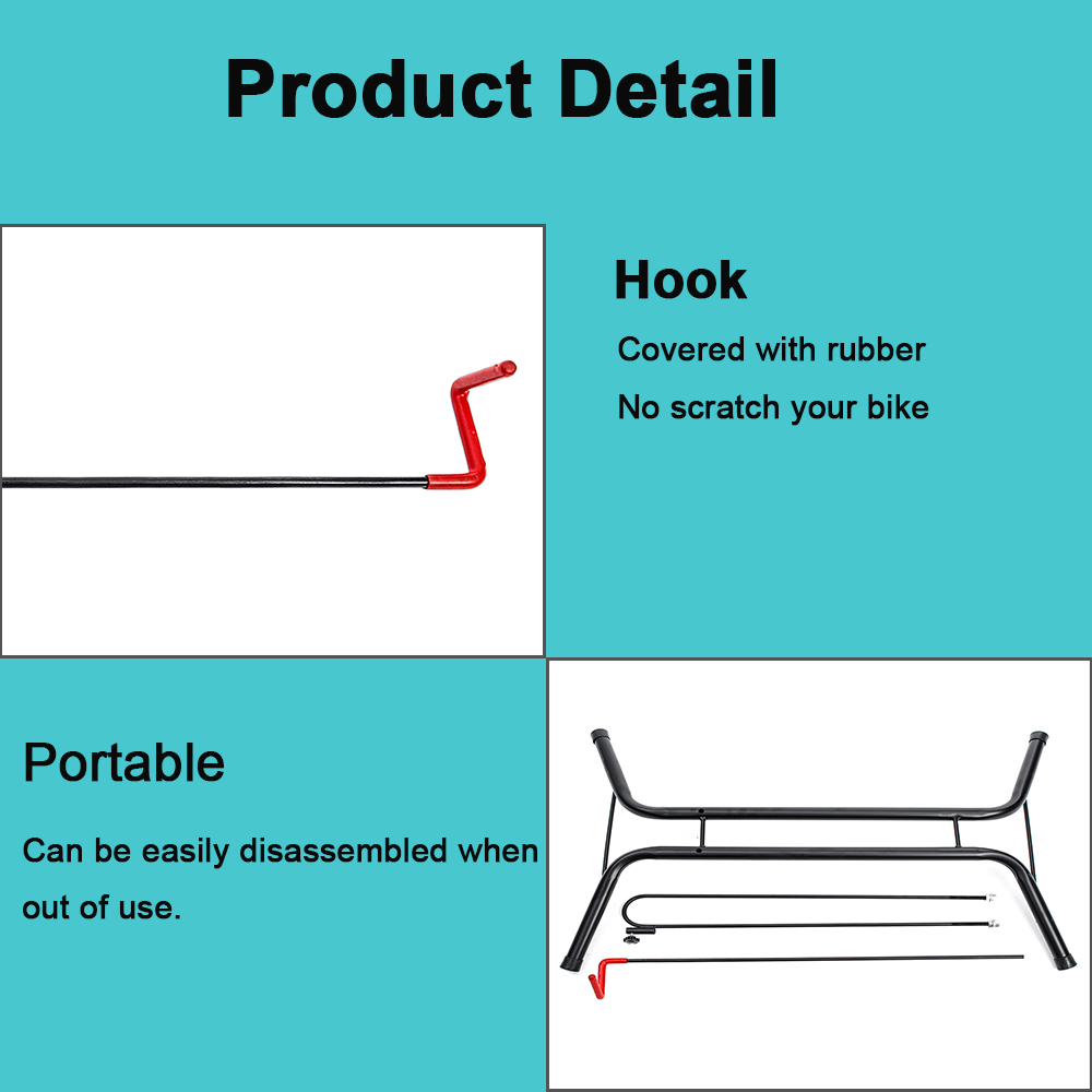 Metal Bike Repair Stand Bicycle Repair Tools Adjustable Fold Bike Rack Holder Storage For Home Garage