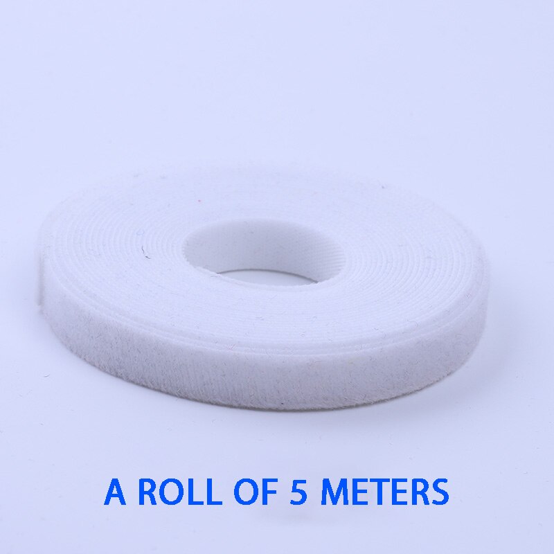 5 Meters/roll magic tape nylon cable ties Width 2 cm wire management cable ties 6 colors to choose from DIY Velcro: White