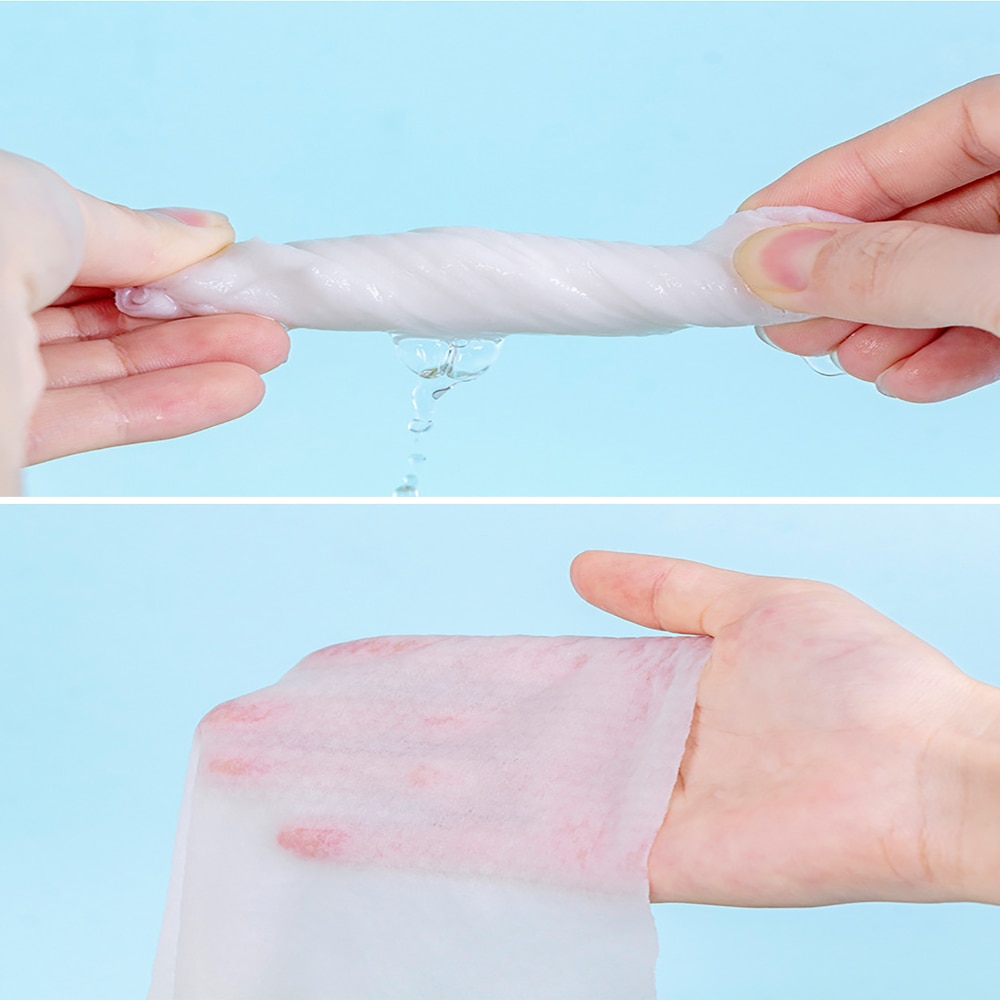 Asciugamano monouso tessuto non tessuto salviette per il trucco del tessuto per il viso tamponi di cotone detergente per il viso struccante rotolo di carta velina