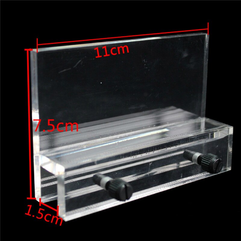 2pcs Aquarium Clear Fish Tank LED Light Holder Lamp Fixtures Support Stands Hang Box Aquatic Fish Tank Lighting Accessories