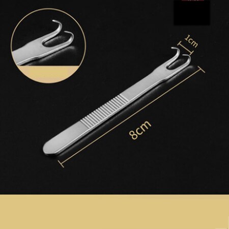 Piękno ze stali nierdzewnej podwójna powieka narysować hakiem z oczkiem torba hak cięgłowy pierścień prowizji podwójne pojedyncze pazur: szary