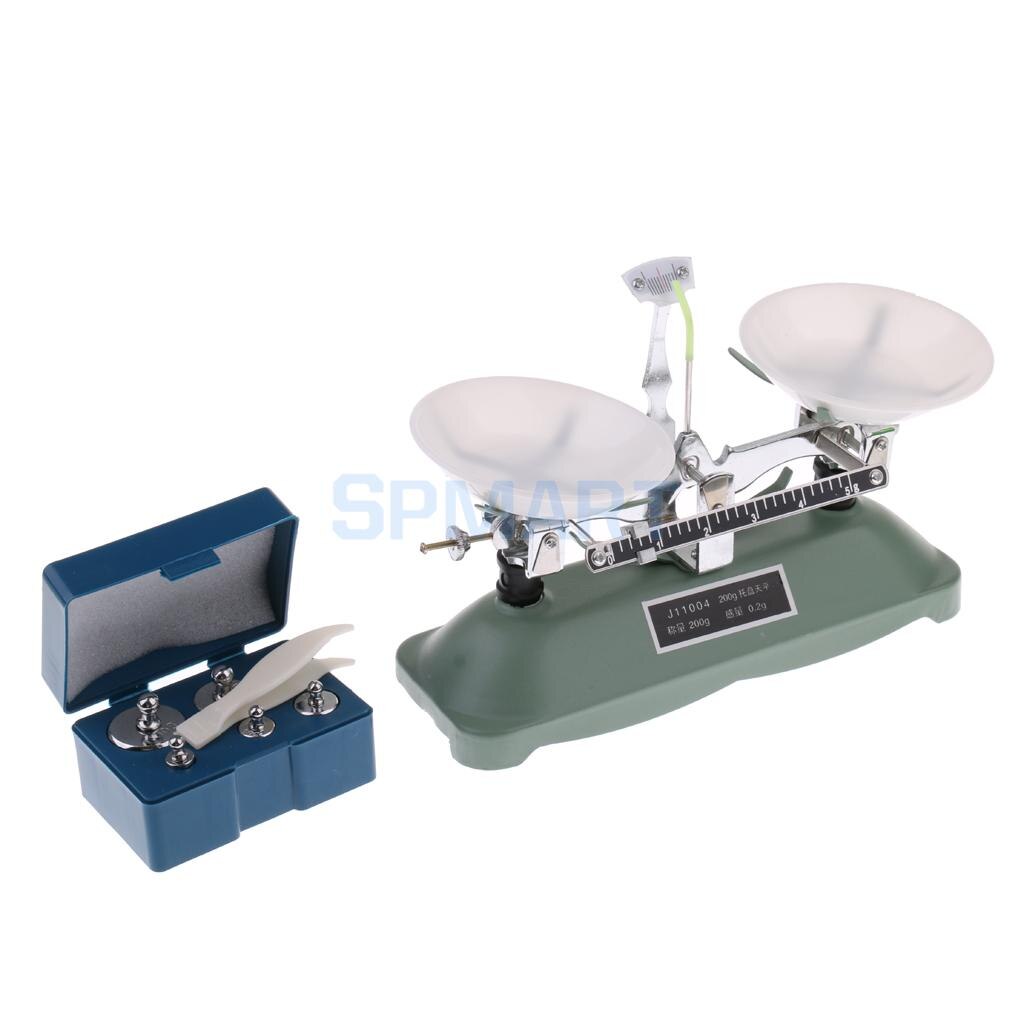 200 Gram Table Balance Scale with Weights for School Physics Teaching Tool Lab Equipment